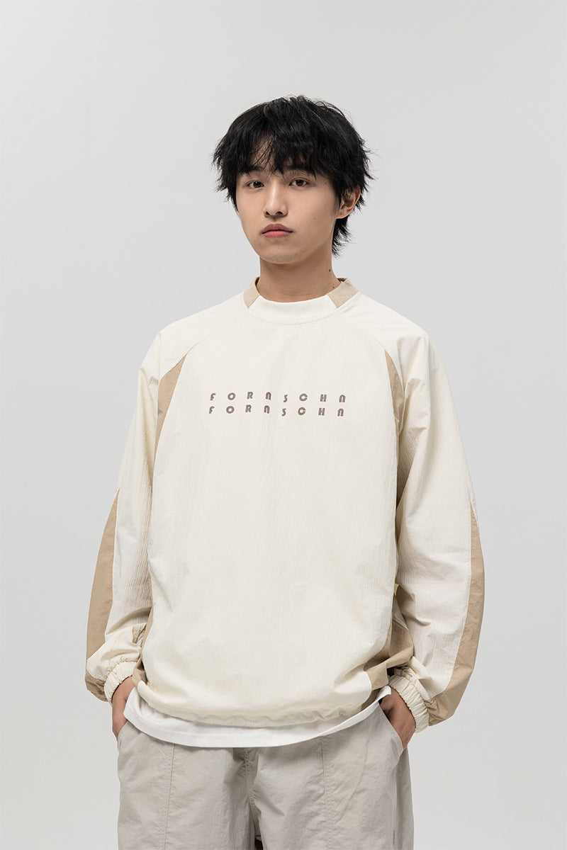 韓国ファッション SELCA-Long Sleeve Bicolor Shirt-mselca2024ss-004-08