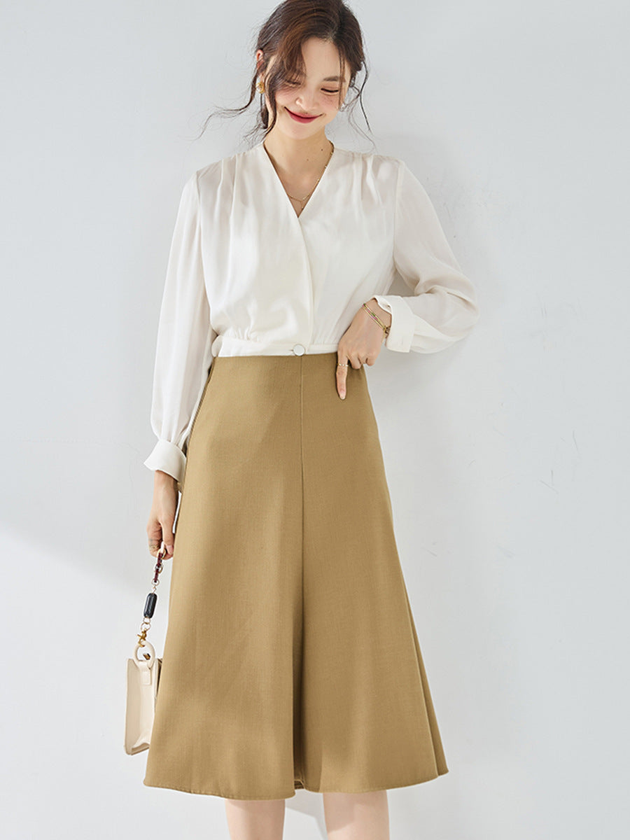 韓国ファッション SELCA-シングルブレストスーツスカート-2023aw-sk04-012
