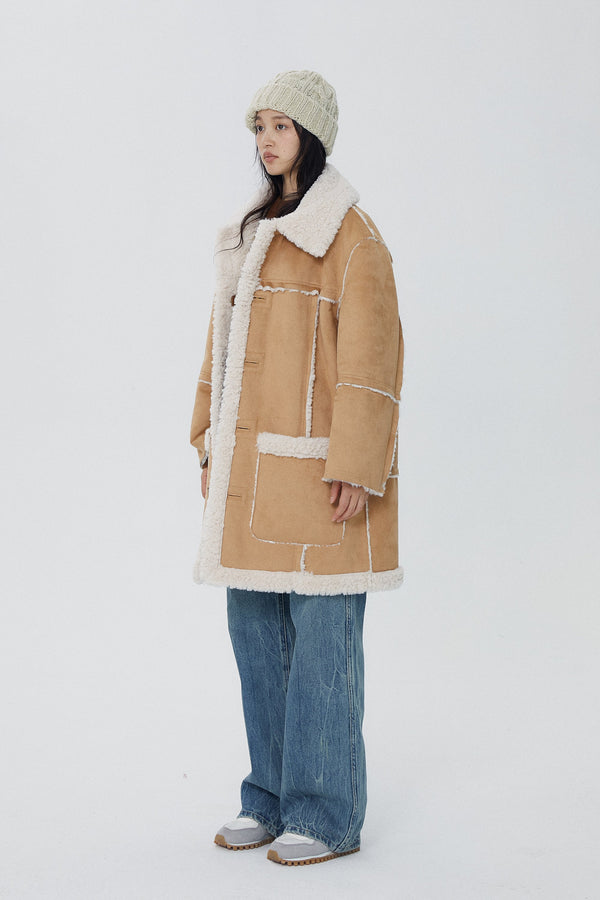 韓国ファッション SELCA-リバーシブルロングボアコート-2023aw-ou52-09