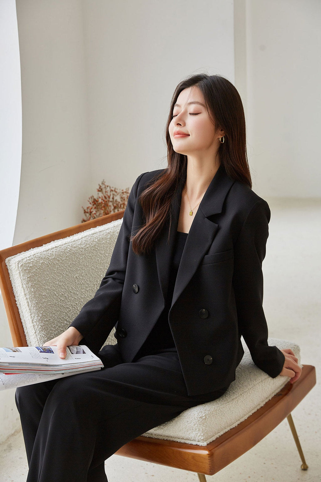韓国ファッション SELCA-スモールブラックスーツジャケット-2023aw-ot22-05