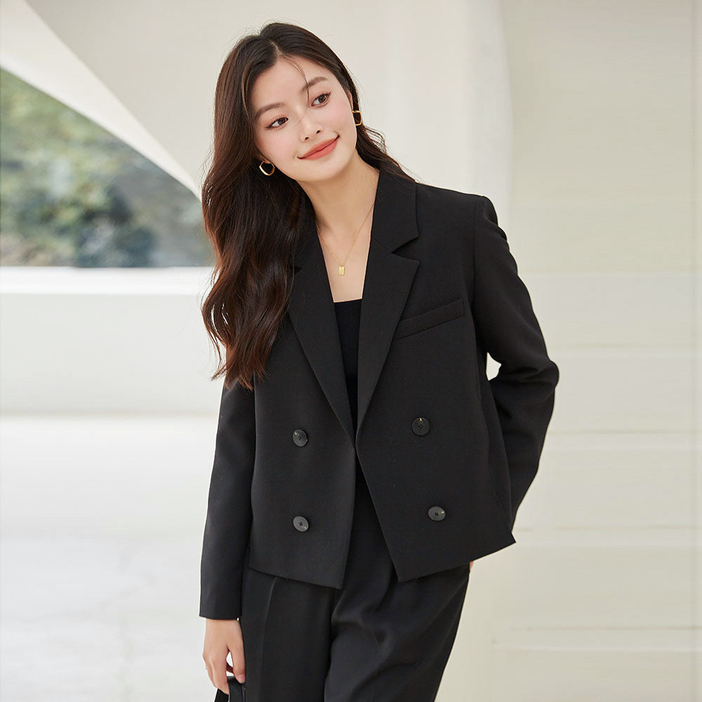 韓国ファッション SELCA-スモールブラックスーツジャケット-2023aw-ot22-01