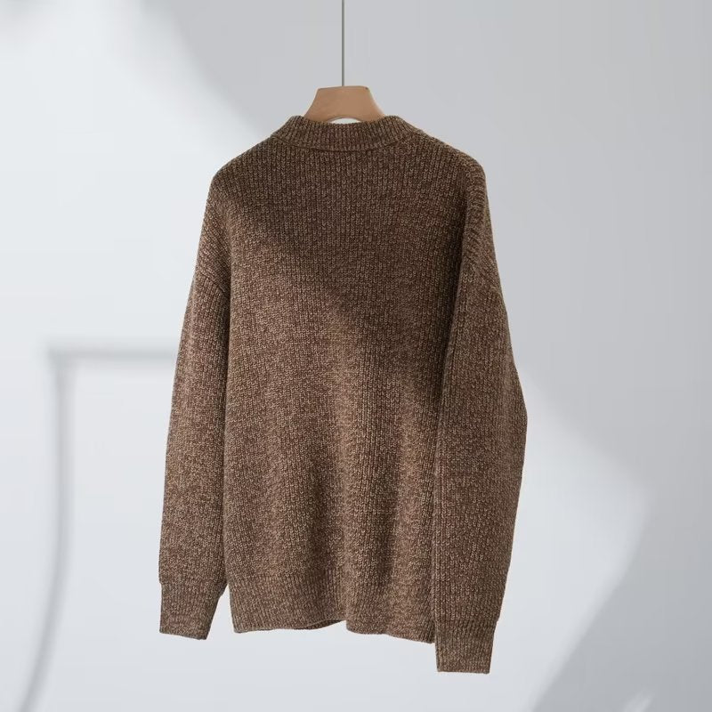 韓国ファッション SELCA-warm round neck sweater-mselca2024ss-048-05