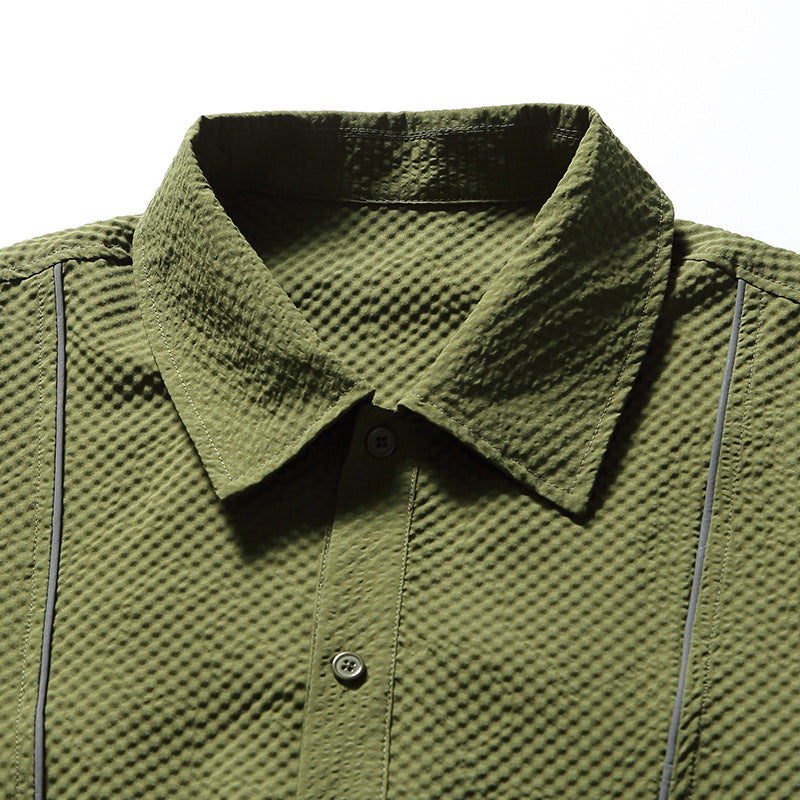 韓国ファッション SELCA-Multi-pocket design loose shirt-mselca2024ss-072-023