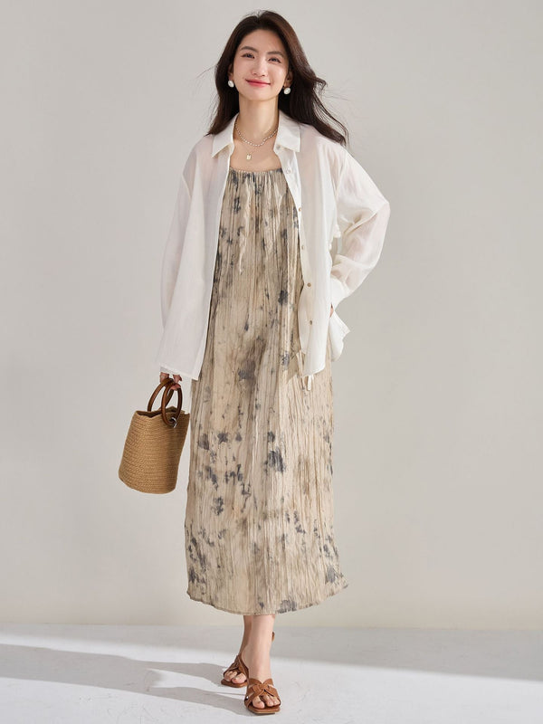 韓国ファッション SELCA-プリーツキャミドレス-2024ss-147-02