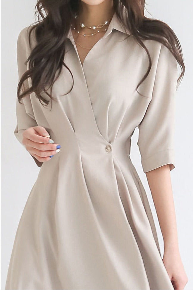 韓国ファッション SELCA-ハイウエストAラインロングワンピース-2023ss-op31-010