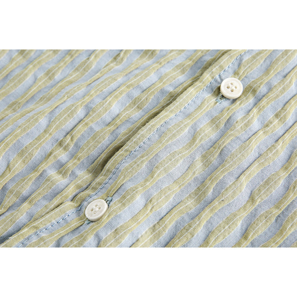 韓国ファッション SELCA-popcorn half casual shirt-mselca2024ss-0106-04