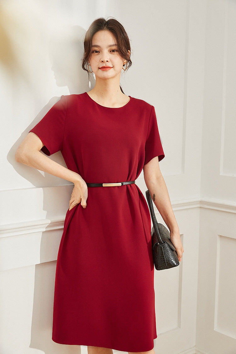 韓国ファッション SELCA-マットカジュアルミディアムワンピース-2024ss-95-025