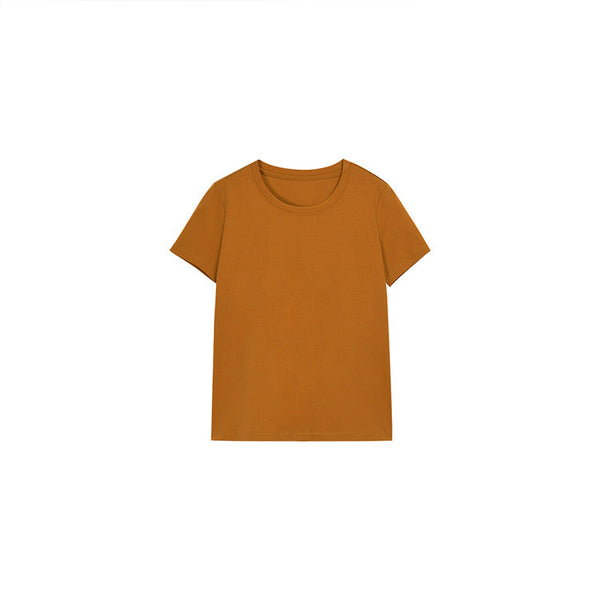 韓国ファッション SELCA-ラウンドネックTシャツ-2024ss-119-027