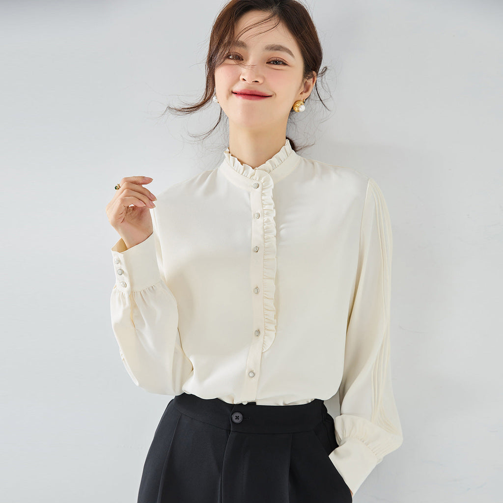 韓国ファッション SELCA-フリルブラウス-2023aw-tp03-03