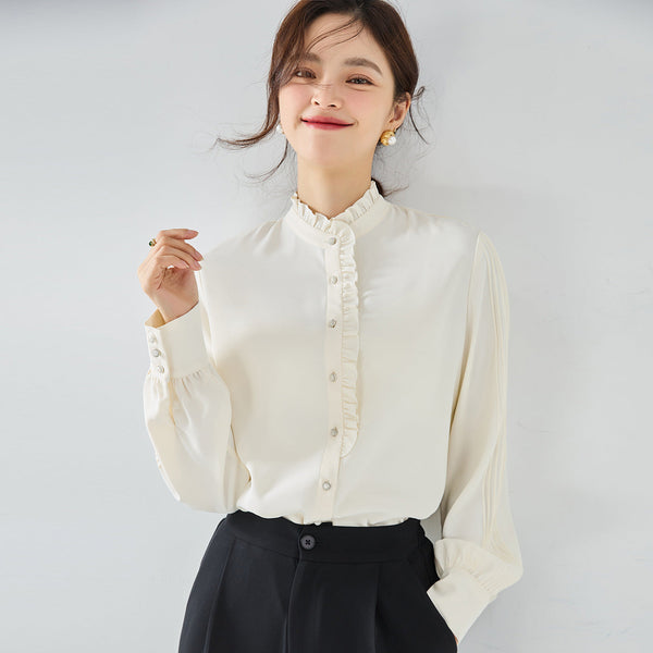 韓国ファッション SELCA-フリルブラウス-2023aw-tp03-03