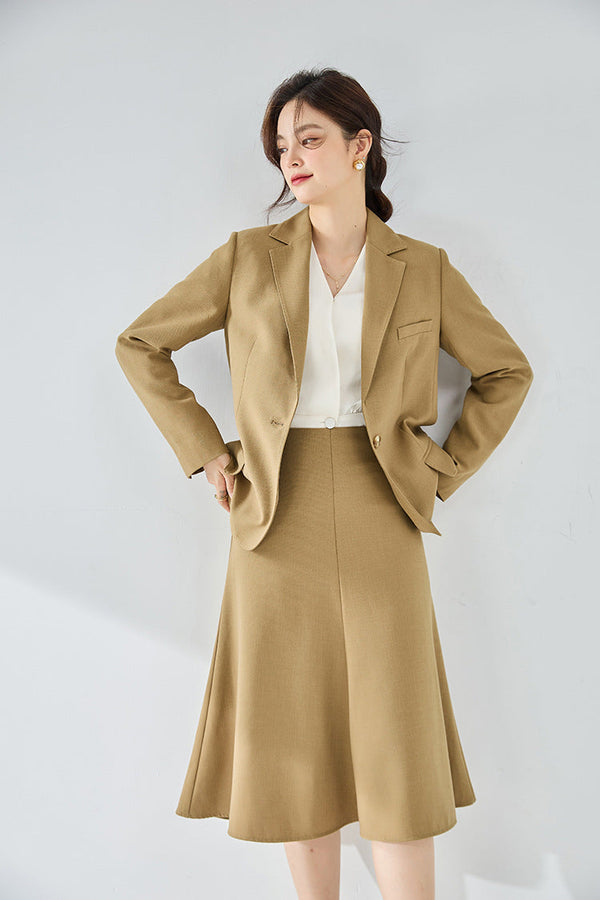 韓国ファッション SELCA-シングルブレストスーツスカート-2023aw-sk04-08