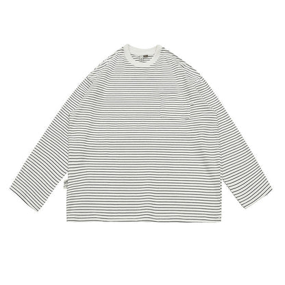 韓国ファッション SELCA-striped pocket cut and sew-mselca2024ss-098-02