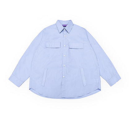 韓国ファッション SELCA-double pocket casual shirt-mselca2024ss-024-01
