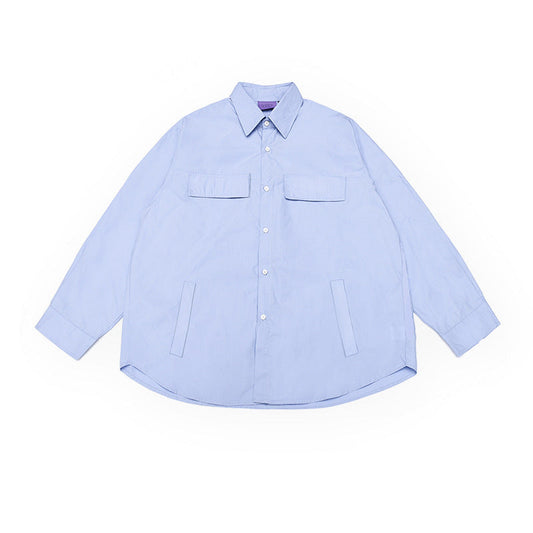 韓国ファッション SELCA-double pocket casual shirt-mselca2024ss-024-01