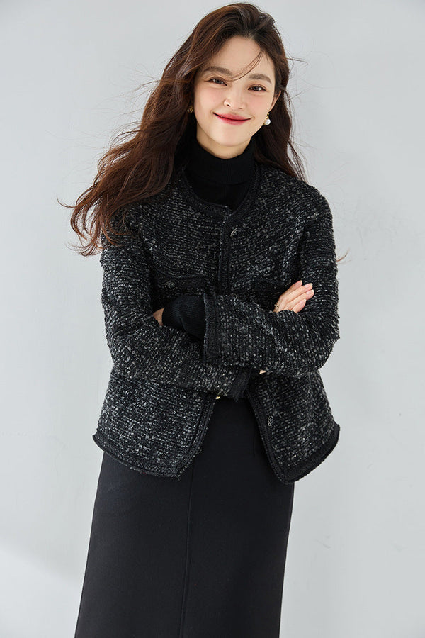 韓国ファッション SELCA-クラシックツイードジャケット-2024ss-ou16-07