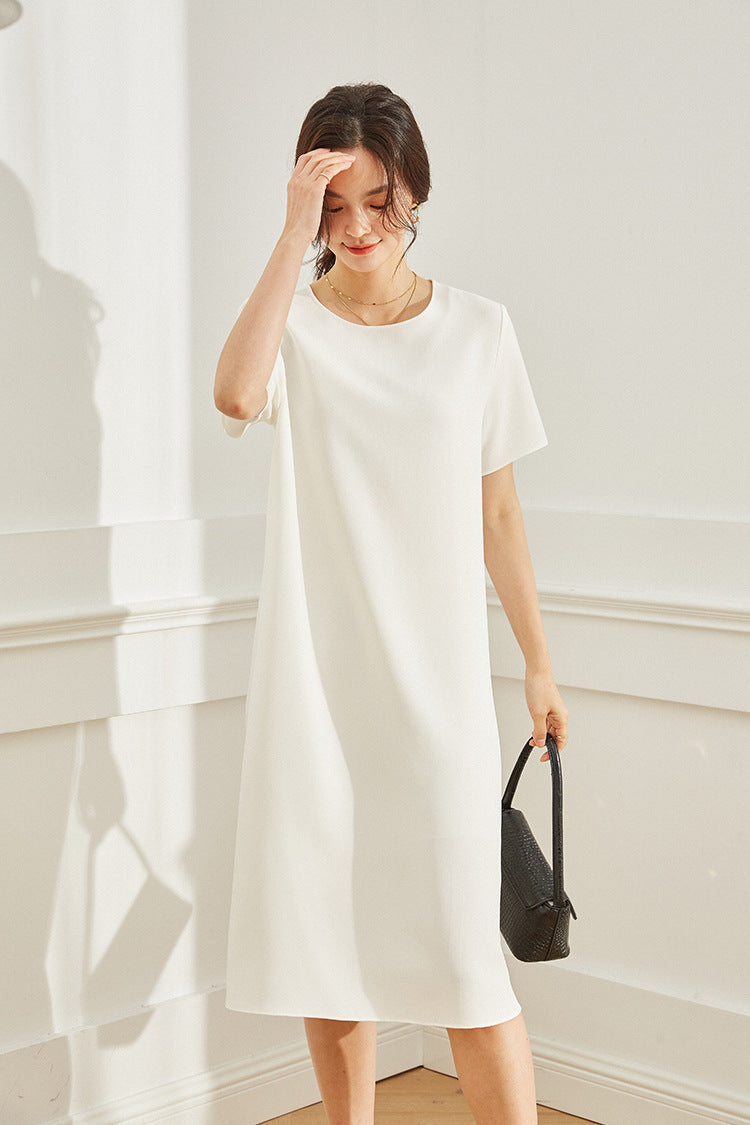 韓国ファッション SELCA-マットカジュアルミディアムワンピース-2024ss-95-031