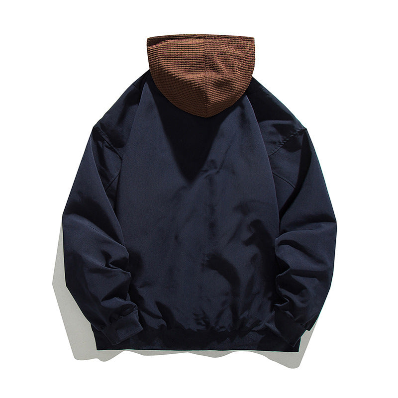 韓国ファッション SELCA-Different material hoodie blouson-mselca2024ss-026-05