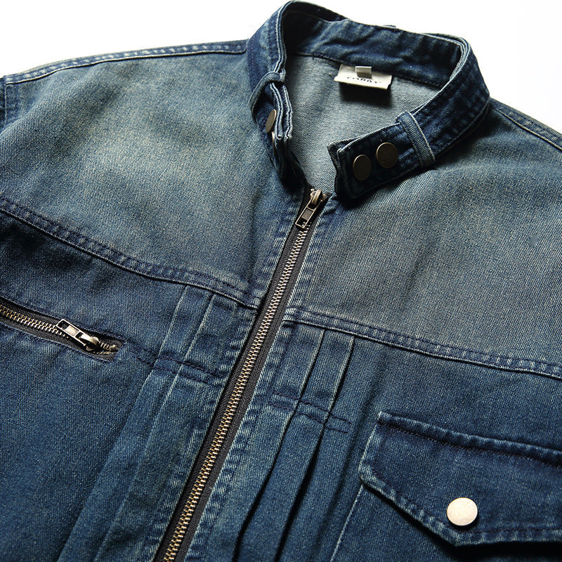 韓国ファッション SELCA-denim design jacket-mselca2024ss-0107-03