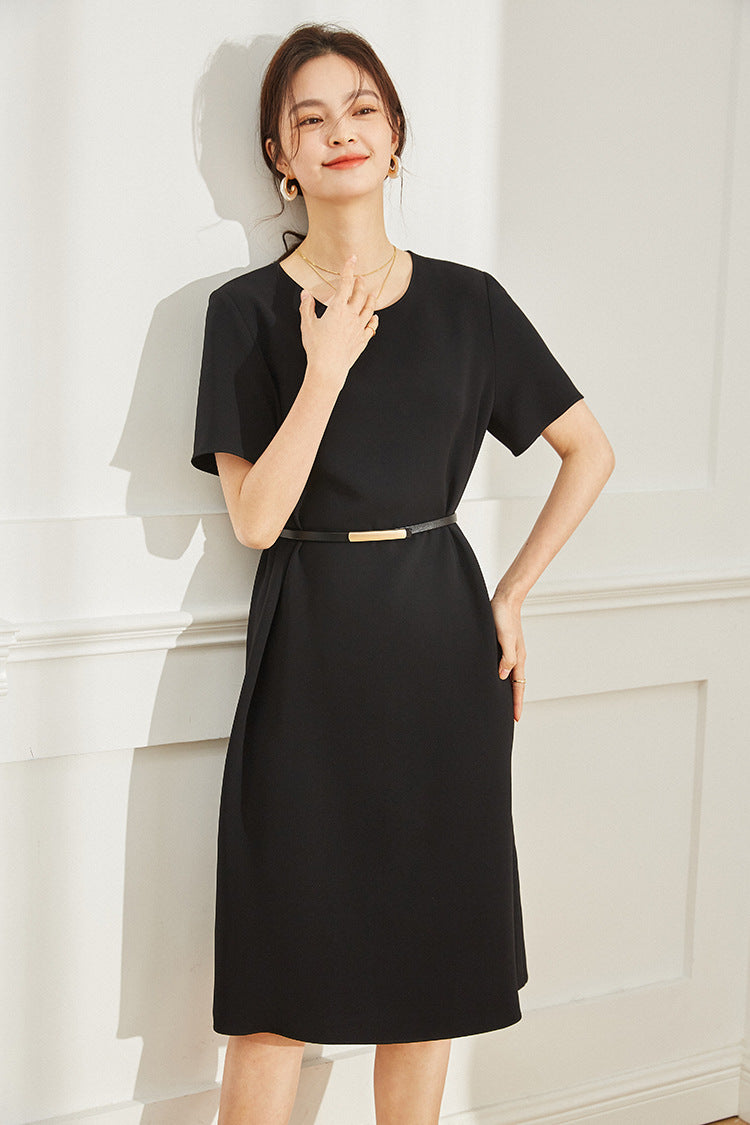 韓国ファッション SELCA-マットカジュアルミディアムワンピース-2024ss-95-040