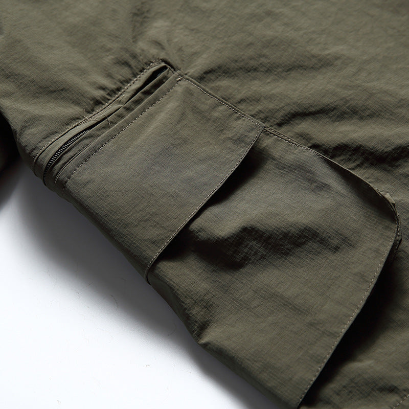 韓国ファッション SELCA-Multi-pocket 2way shirt-mselca2024ss-039-013