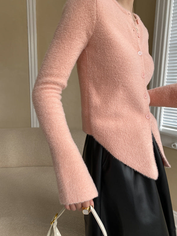 韓国ファッション SELCA-フレアスリーブシャギーカーディガン-2023aw-ou38-037