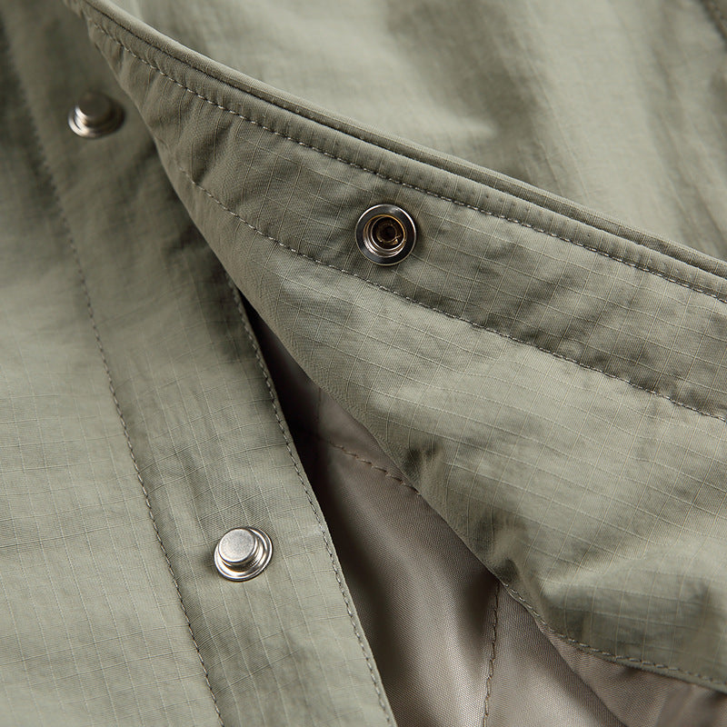 韓国ファッション SELCA-cotton quilted casual shirt-mselca2024ss-095-015