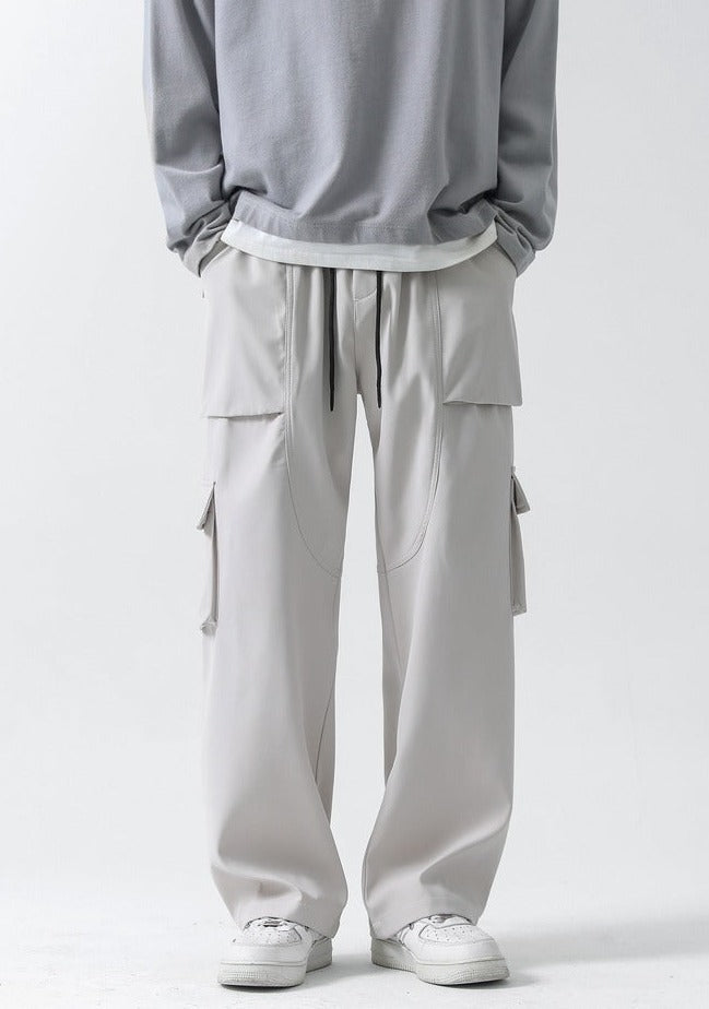 韓国ファッション SELCA-wide baggy pants-mselca2024ss-050-011