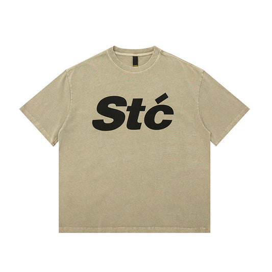 韓国ファッション SELCA-Stc halfsleeve T-shirt-mselca2024ss-034-01