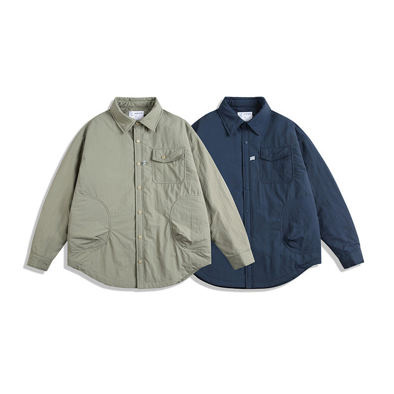 韓国ファッション SELCA-cotton quilted casual shirt-mselca2024ss-095-03