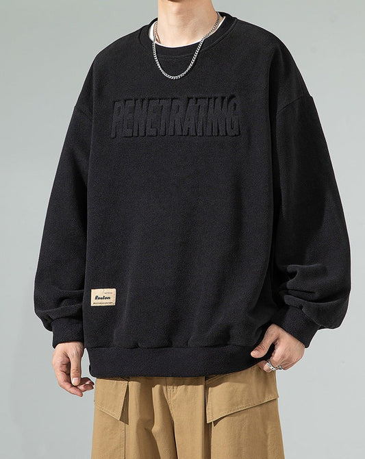 韓国ファッション SELCA-embossed logo sweatshirts-2024ss-tp01-01
