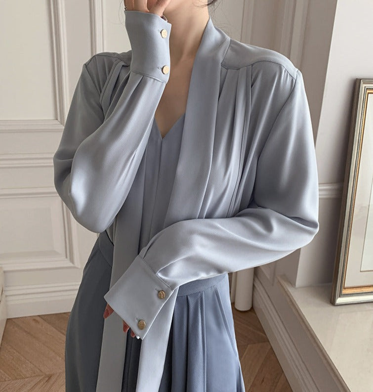 韓国ファッション SELCA-vネックタイシャツ-2024ss-0058-09