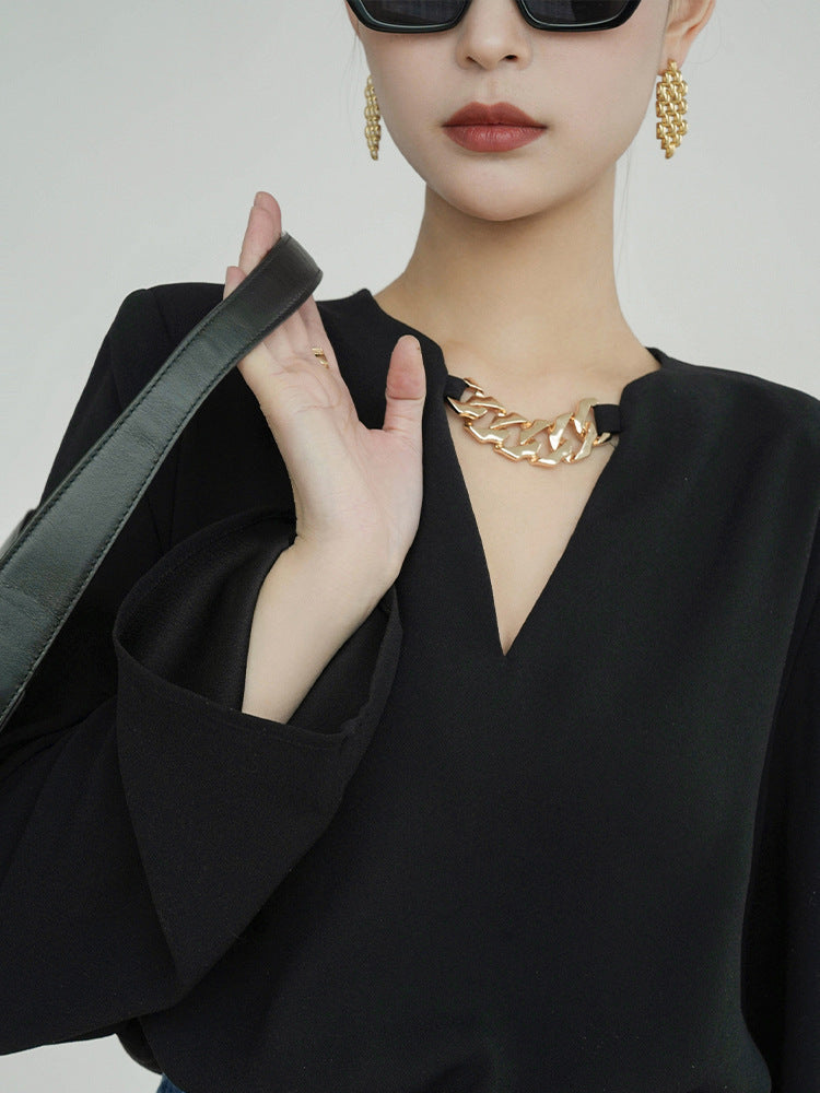 韓国ファッション SELCA-チェーントップ-2024ss-0055-03