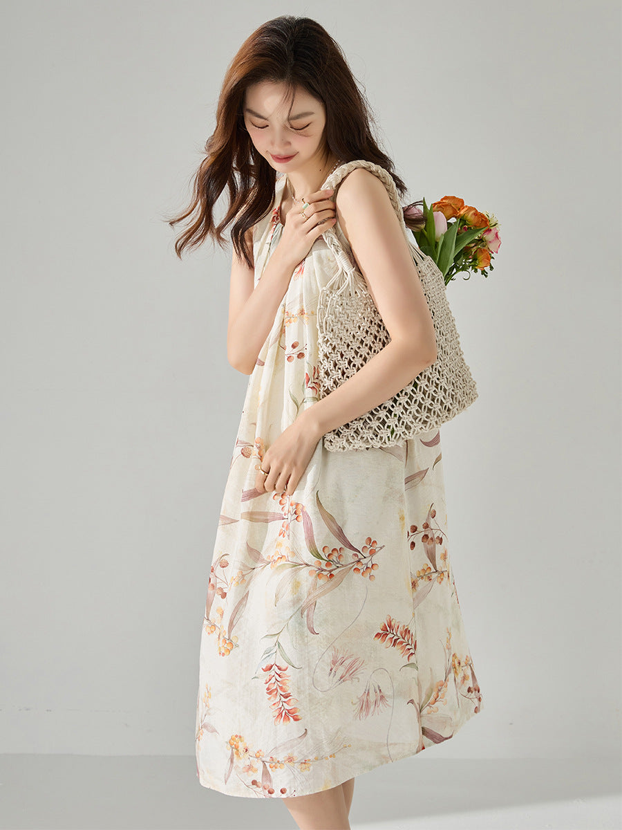 韓国ファッション SELCA-ホルターネックワンピース-2024ss-142-02