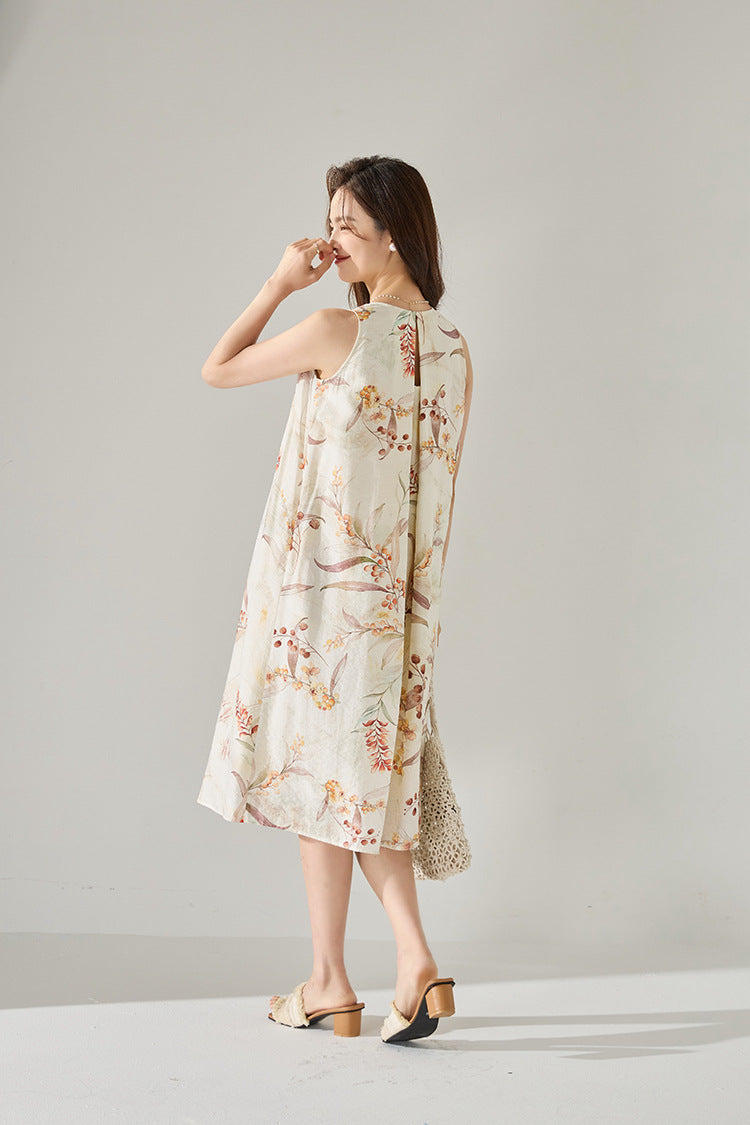 韓国ファッション SELCA-ホルターネックワンピース-2024ss-142-014