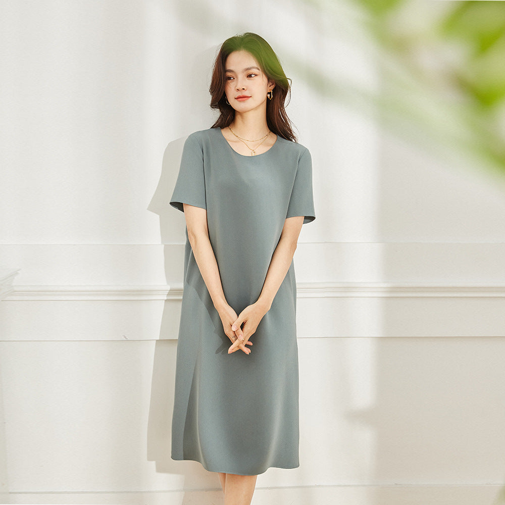 韓国ファッション SELCA-マットカジュアルミディアムワンピース-2024ss-95-02