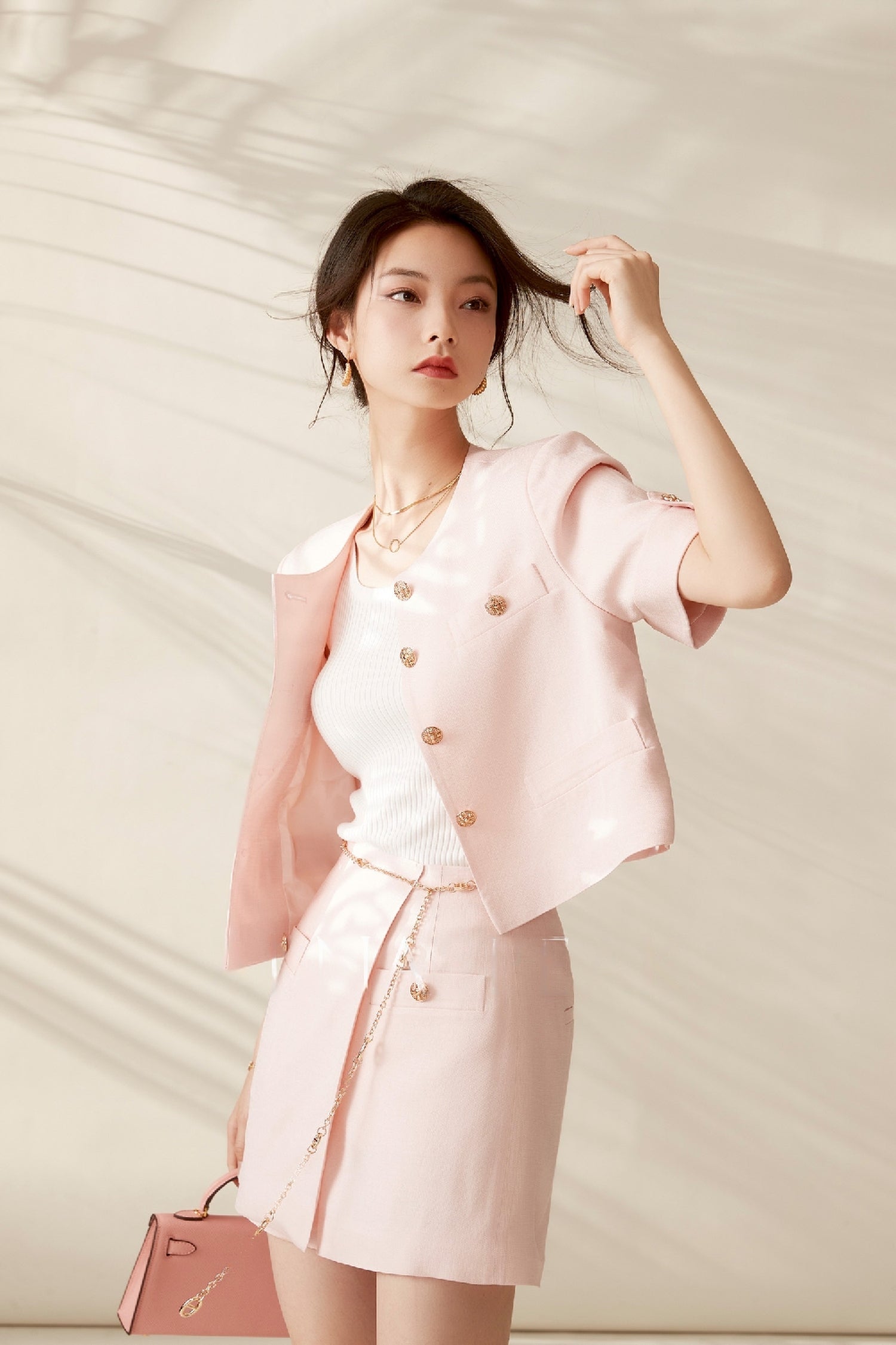 韓国ファッション SELCA-ショート丈5部袖ジャケット-2023ss-ot01-06