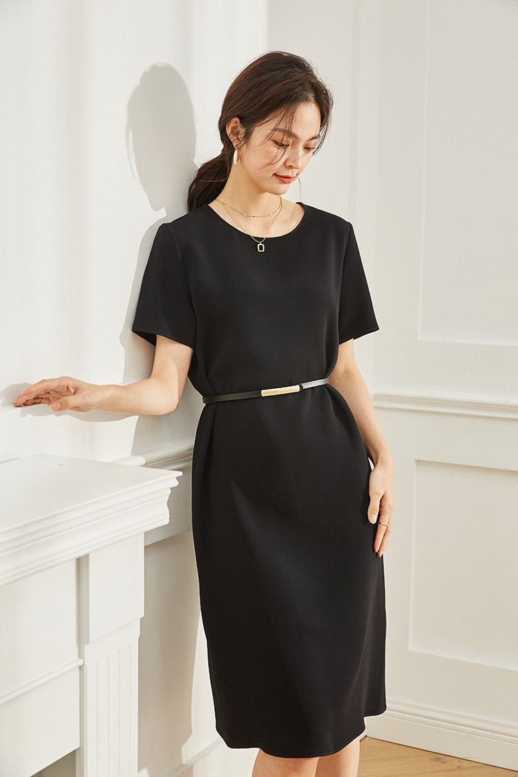韓国ファッション SELCA-マットカジュアルミディアムワンピース-2024ss-95-037