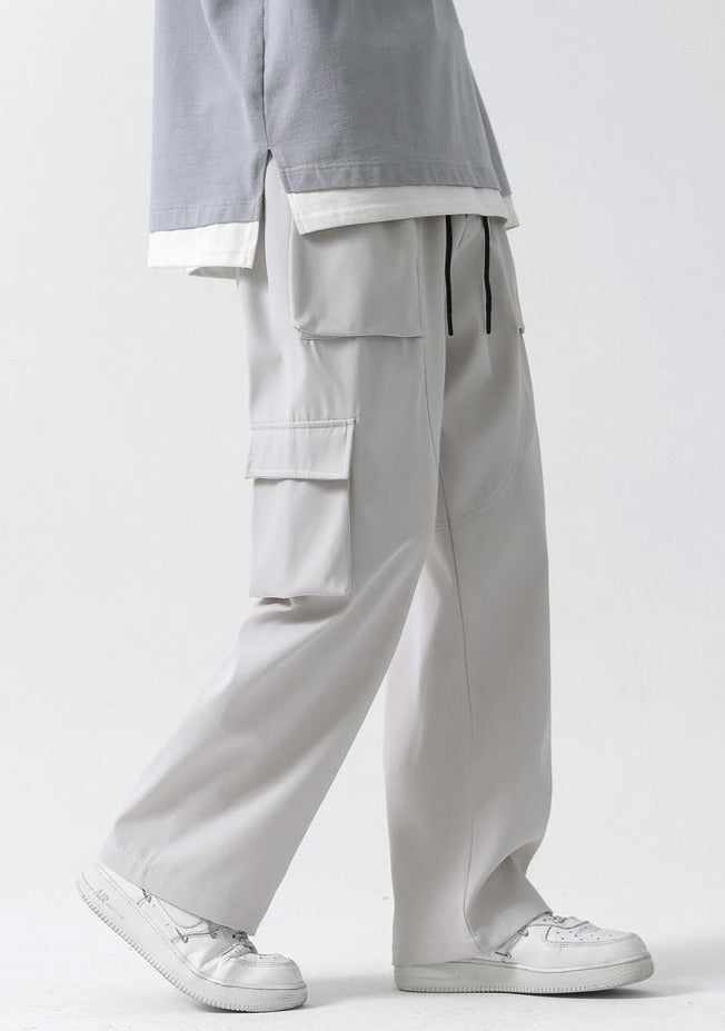 韓国ファッション SELCA-wide baggy pants-mselca2024ss-050-014