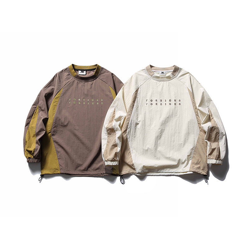 韓国ファッション SELCA-Long Sleeve Bicolor Shirt-mselca2024ss-004-03