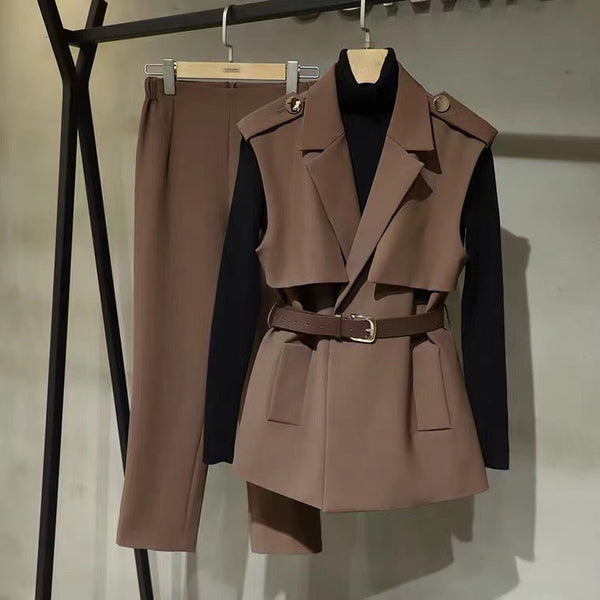 韓国ファッション SELCA-ノースリーブスーツカラーセットアップ-2023ss-set01-02