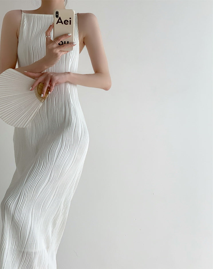 韓国ファッション SELCA-ビーズストラップワンピース-2023ss-op25-05