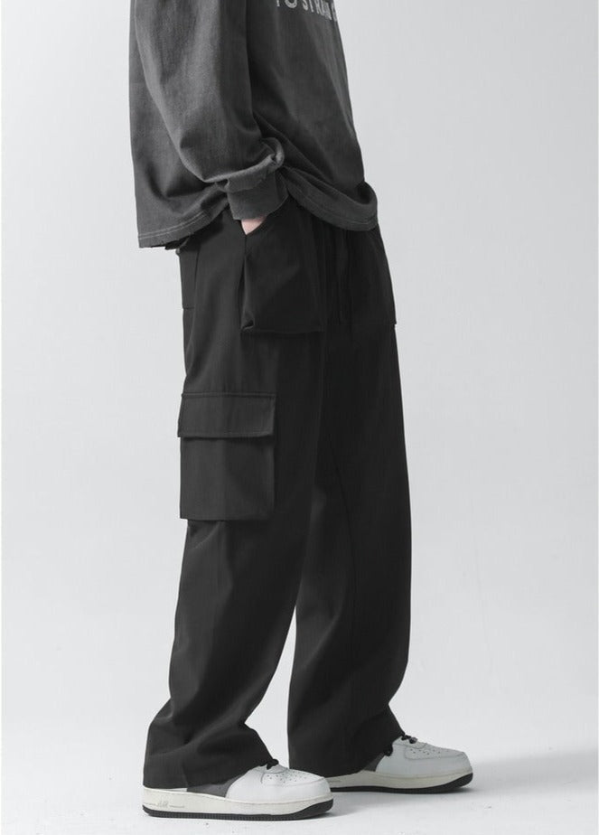 韓国ファッション SELCA-wide baggy pants-mselca2024ss-050-07