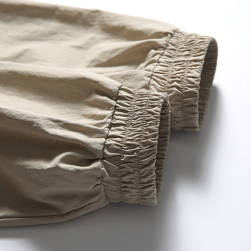 韓国ファッション SELCA-Patchwork Half Pocket Decoration Lapel Sweatshirt-mselca2024ss-091-021