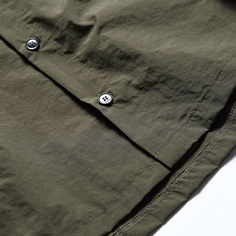 韓国ファッション SELCA-Multi-pocket 2way shirt-mselca2024ss-039-018