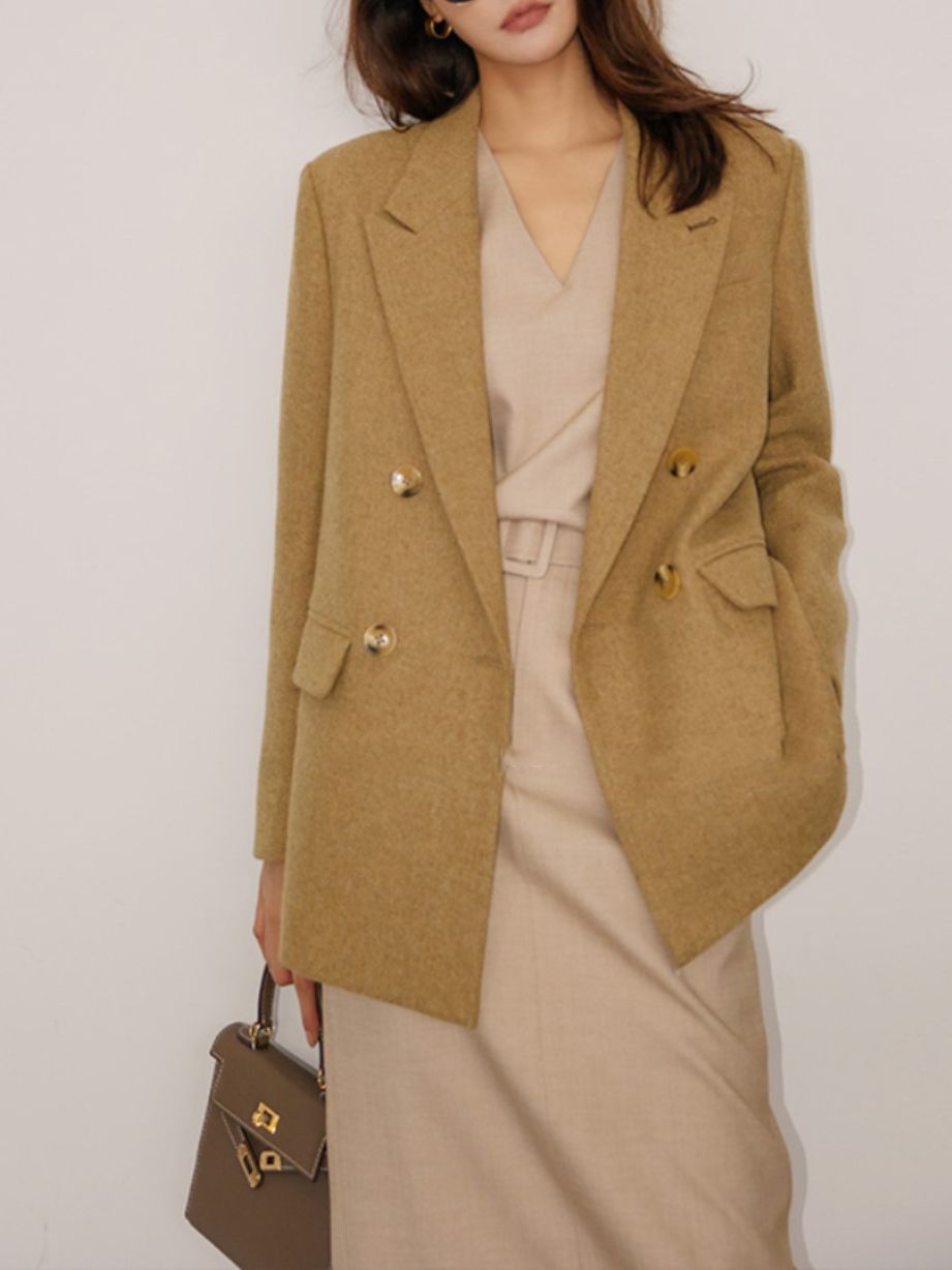 韓国ファッション SELCA-Vネックポケットトップス（トップス）-2024ss-68-03