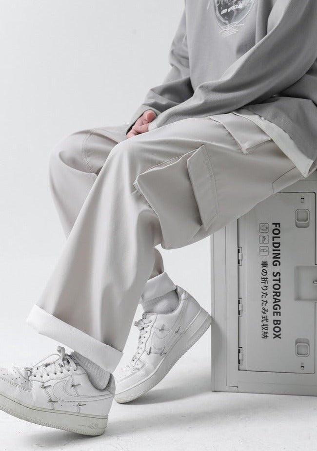 韓国ファッション SELCA-wide baggy pants-mselca2024ss-050-015