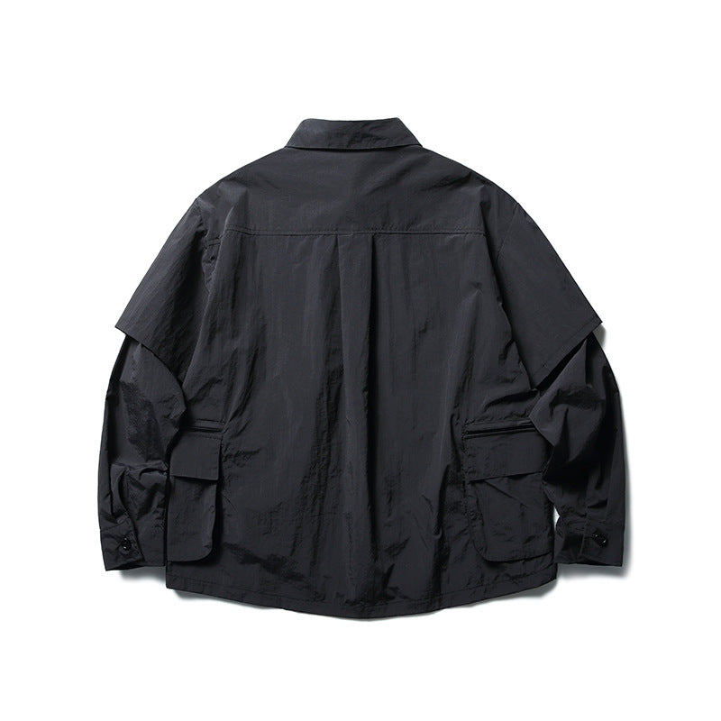 韓国ファッション SELCA-Multi-pocket 2way shirt-mselca2024ss-039-04
