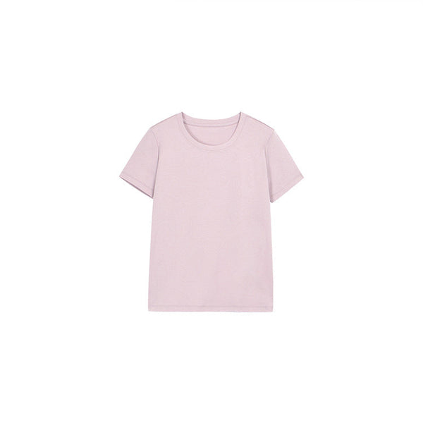 韓国ファッション SELCA-ラウンドネックTシャツ-2024ss-119-026