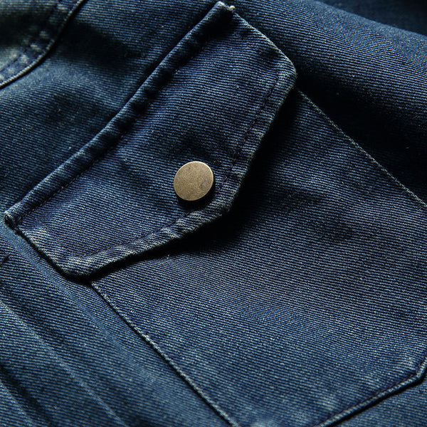 韓国ファッション SELCA-denim design jacket-mselca2024ss-0107-012