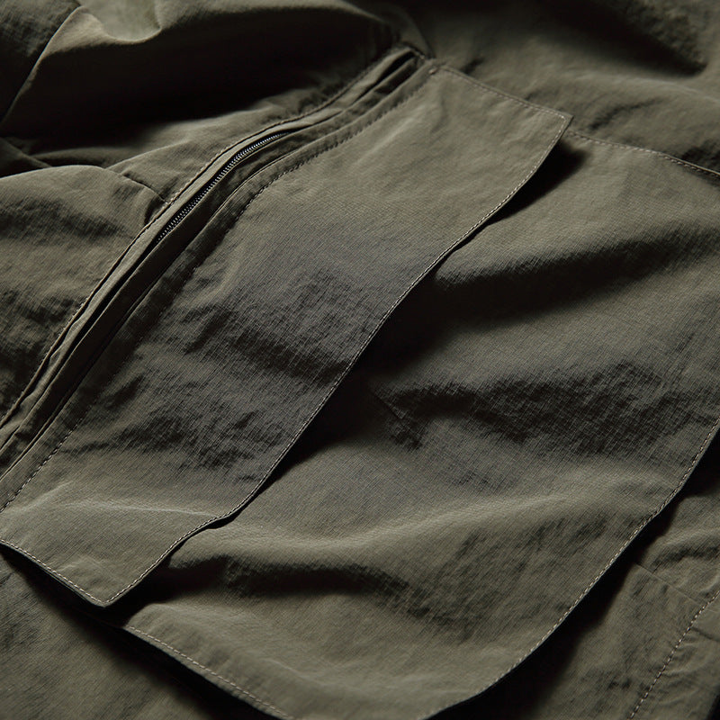 韓国ファッション SELCA-Multi-pocket 2way shirt-mselca2024ss-039-011